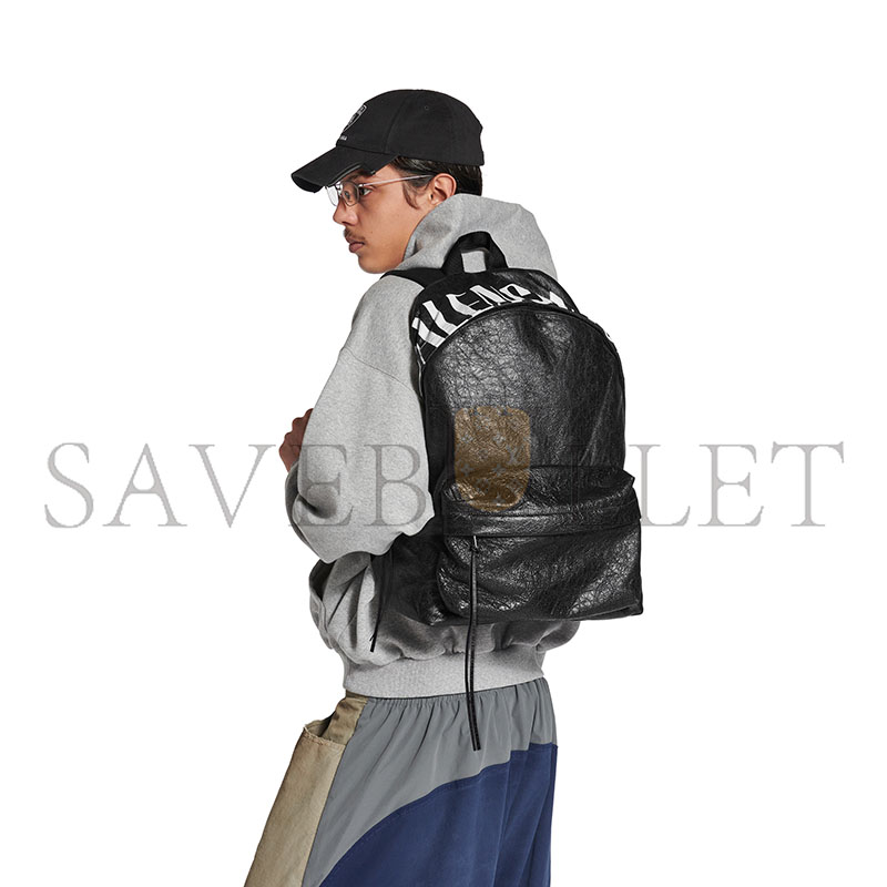 BALENCIAGA MEN'S EDITOR BACKPACK IN BLACK WHITE 8272062ABVX1090 (46*34*16cm)
