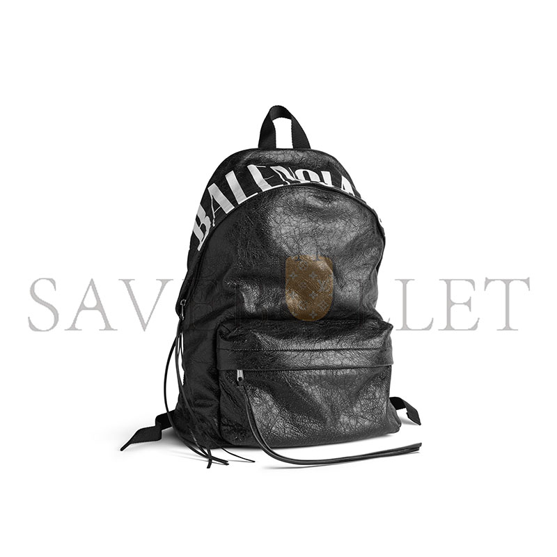 BALENCIAGA MEN'S EDITOR BACKPACK IN BLACK WHITE 8272062ABVX1090 (46*34*16cm) BALENCIAGA MEN'S EDITOR BACKPACK IN BLACK WHITE 8272062ABVX1090 (46*34*16cm)