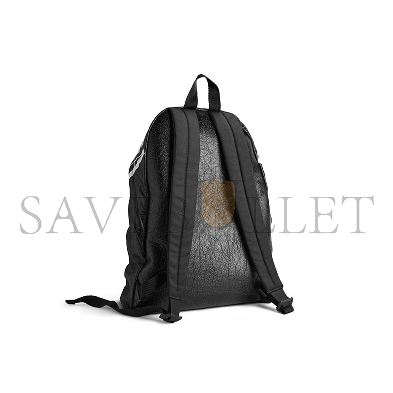 BALENCIAGA MEN'S EDITOR BACKPACK IN BLACK WHITE 8272062ABVX1090 (46*34*16cm) BALENCIAGA MEN'S EDITOR BACKPACK IN BLACK WHITE 8272062ABVX1090 (46*34*16cm)