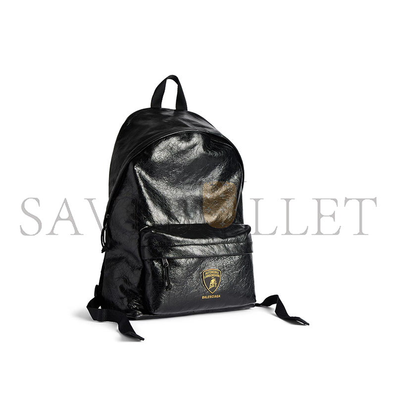 BALENCIAGA MEN'S BALENCIAGA X AUTOMOBILI LAMBORGHINI EXPLORER BACKPACK IN BLACK 5032212AB0R1000 (47*35*20cm) BALENCIAGA MEN'S BALENCIAGA X AUTOMOBILI LAMBORGHINI EXPLORER BACKPACK IN BLACK 5032212AB0R1000 (47*35*20cm)