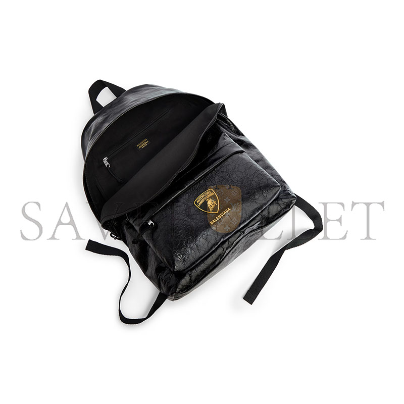 BALENCIAGA MEN'S BALENCIAGA X AUTOMOBILI LAMBORGHINI EXPLORER BACKPACK IN BLACK 5032212AB0R1000 (47*35*20cm) BALENCIAGA MEN'S BALENCIAGA X AUTOMOBILI LAMBORGHINI EXPLORER BACKPACK IN BLACK 5032212AB0R1000 (47*35*20cm)