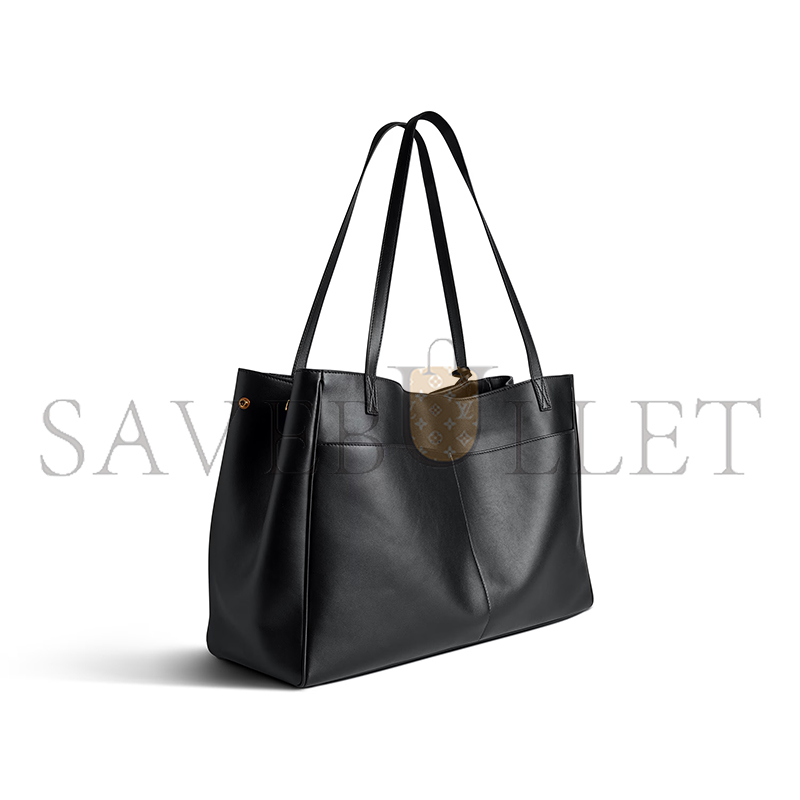BALENCIAGA WOMEN'S RODEO TOTE BAG IN BLACK 8274812AA4V1000 (47*30*22cm) BALENCIAGA WOMEN'S RODEO TOTE BAG IN BLACK 8274812AA4V1000 (47*30*22cm)
