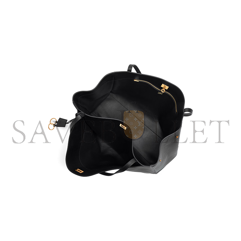 BALENCIAGA WOMEN'S RODEO TOTE BAG IN BLACK 8274812AA4V1000 (47*30*22cm) BALENCIAGA WOMEN'S RODEO TOTE BAG IN BLACK 8274812AA4V1000 (47*30*22cm)