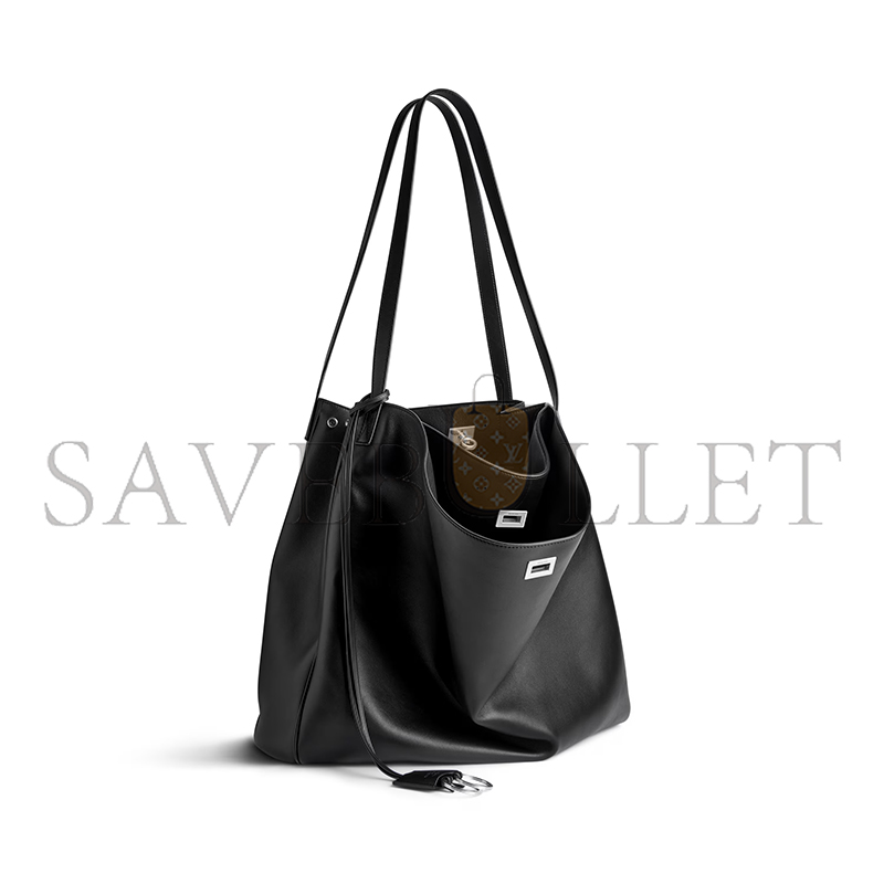 BALENCIAGA MEN'S RODEO NORTH-SOUTH TOTE BAG IN BLACK 8276642AA4U1000 (33*25*10cm) BALENCIAGA MEN'S RODEO NORTH-SOUTH TOTE BAG IN BLACK 8276642AA4U1000 (33*25*10cm)