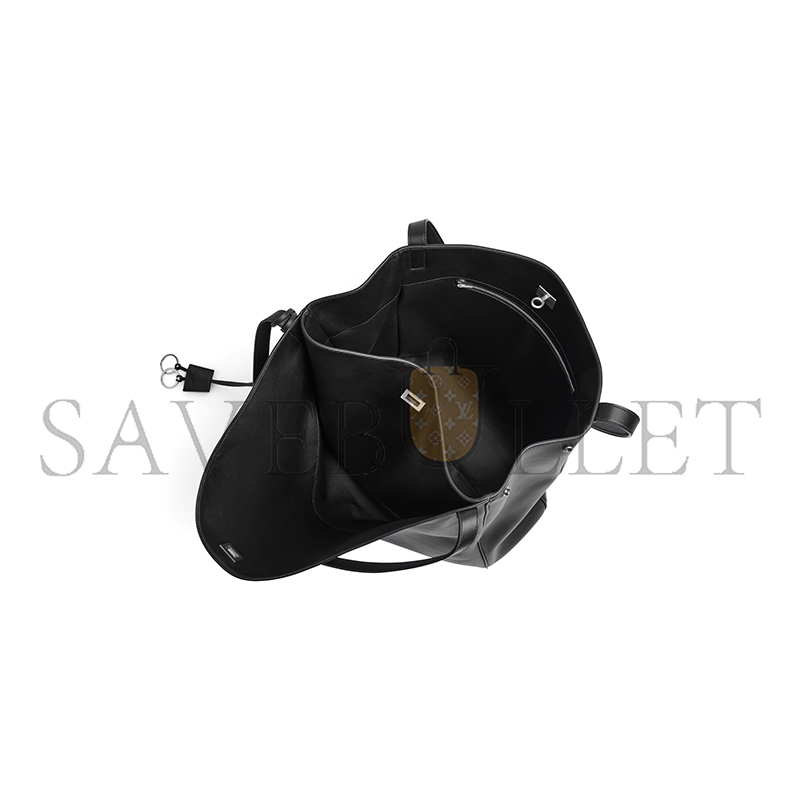 BALENCIAGA MEN'S RODEO NORTH-SOUTH TOTE BAG IN BLACK 8276642AA4U1000 (33*25*10cm) BALENCIAGA MEN'S RODEO NORTH-SOUTH TOTE BAG IN BLACK 8276642AA4U1000 (33*25*10cm)
