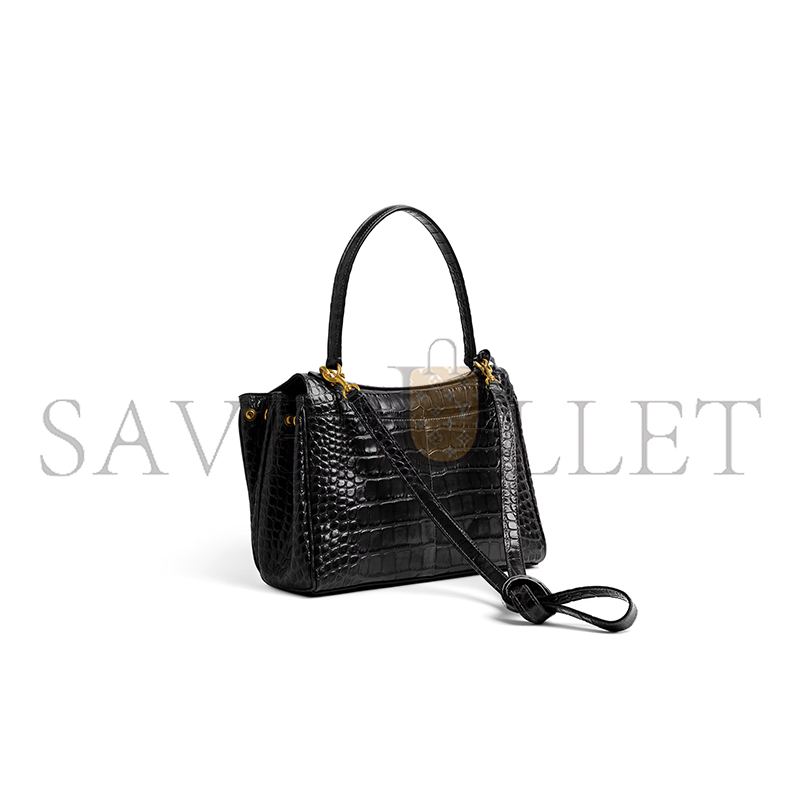 BALENCIAGA WOMEN'S RODEO HANDBAG SMALL IN BLACK 7897792AA5L1000 (28.9*20*9.9cm)