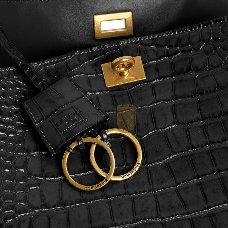 BALENCIAGA WOMEN'S RODEO HANDBAG SMALL IN BLACK 7897792AA5L1000 (28.9*20*9.9cm)