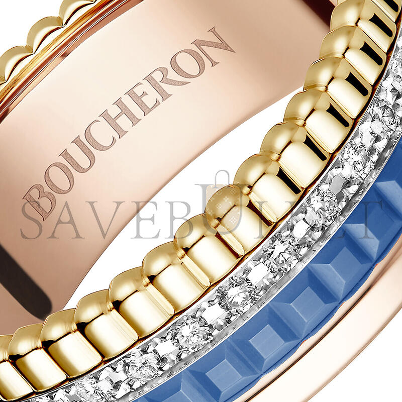 BOUCHERON QUATRE BLUE EDITION SMALL RING JRG03028 BOUCHERON QUATRE BLUE EDITION SMALL RING JRG03028