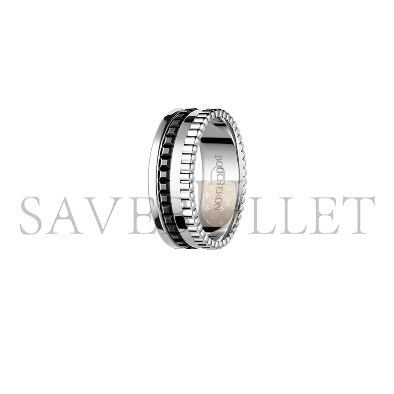 BOUCHERON QUATRE BLACK EDITION SMALL RING JRG01790