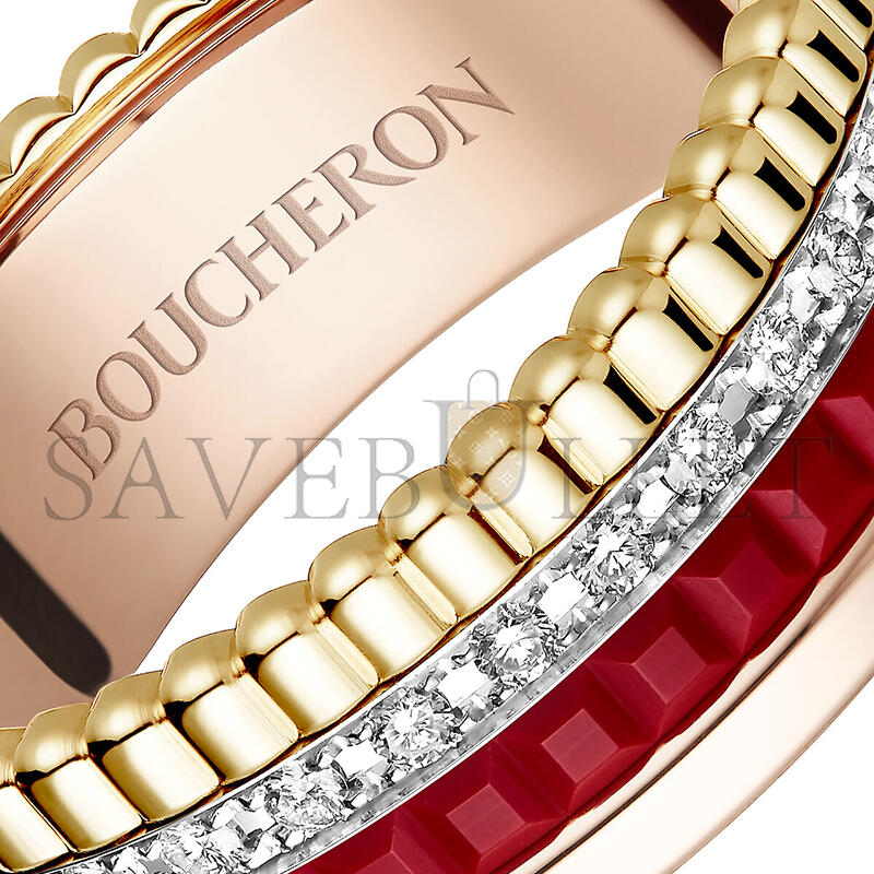 BOUCHERON QUATRE RED EDITION SMALL RING JRG02938 BOUCHERON QUATRE RED EDITION SMALL RING JRG02938