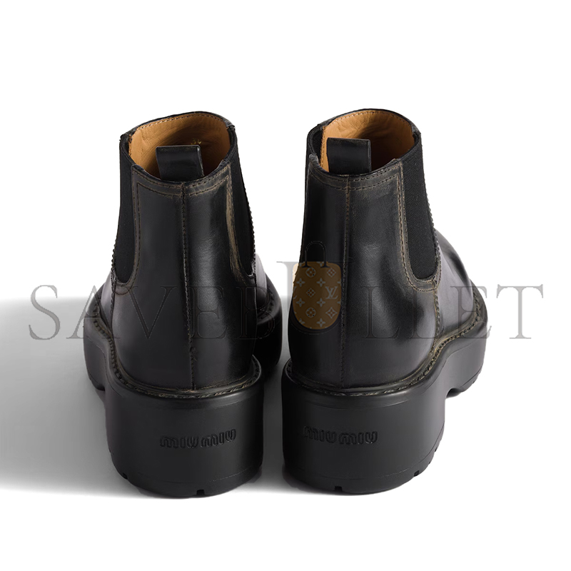 MIU MIU LEATHER BOOTIES 5T527E MIU MIU LEATHER BOOTIES 5T527E