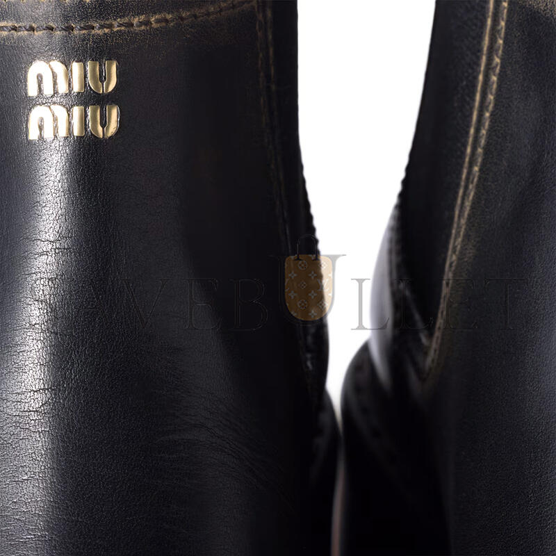 MIU MIU LEATHER BOOTIES 5T527E MIU MIU LEATHER BOOTIES 5T527E