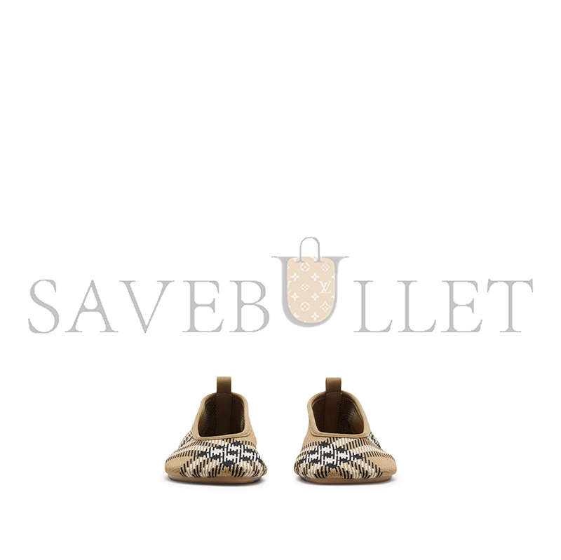 BURBERRY CHECK KNIT BABY BALLET FLATS 80990571 BURBERRY CHECK KNIT BABY BALLET FLATS 80990571