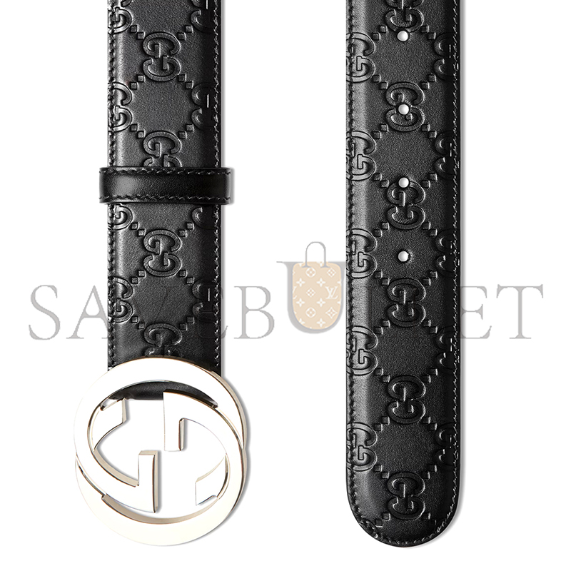 GUCCI CEINTURE AVEC BOUCLE GG ENLACÉS 411924