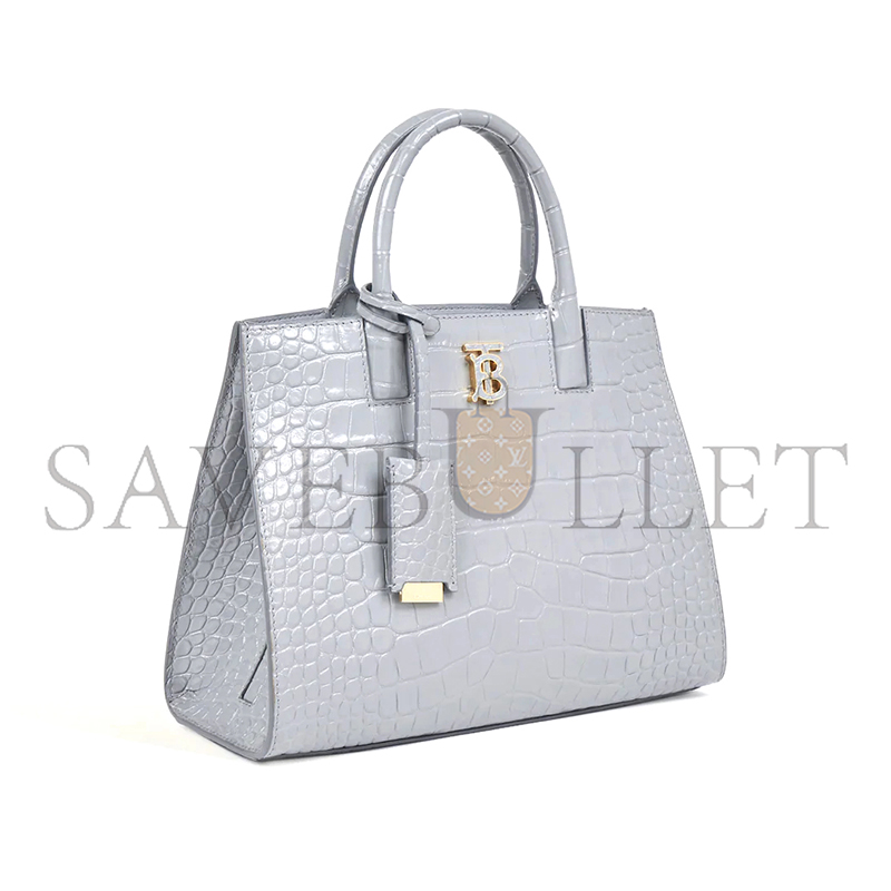 BURBERRY CROCODILE EMBOSSED CALFSKIN MINI FRANCES TOTE 80582840 (27*20*11cm)