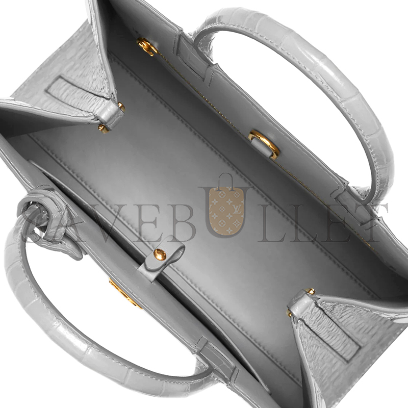 BURBERRY CROCODILE EMBOSSED CALFSKIN MINI FRANCES TOTE 80582840 (27*20*11cm)