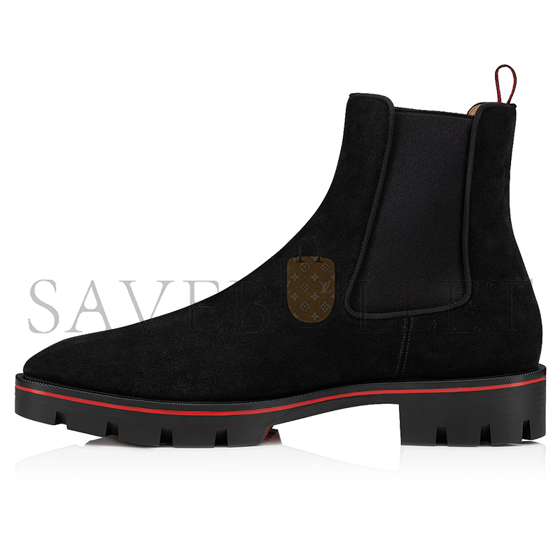 CHRISTIAN LOUBOUTIN ALPINOSOL BOOTS CALF LEATHER BLACK MEN 3230687BK01