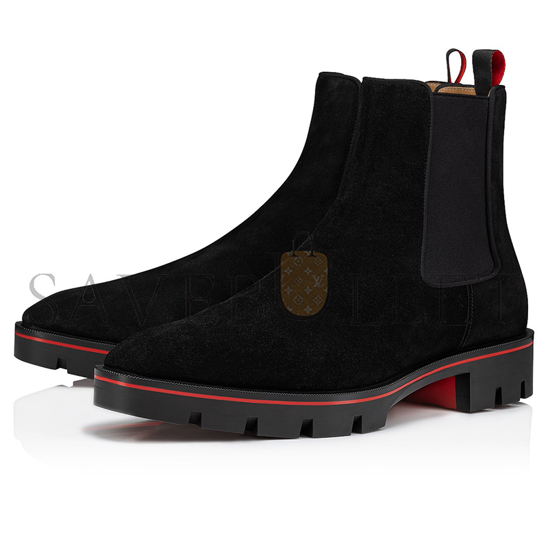 CHRISTIAN LOUBOUTIN ALPINOSOL BOOTS CALF LEATHER BLACK MEN 3230687BK01 CHRISTIAN LOUBOUTIN ALPINOSOL BOOTS CALF LEATHER BLACK MEN 3230687BK01