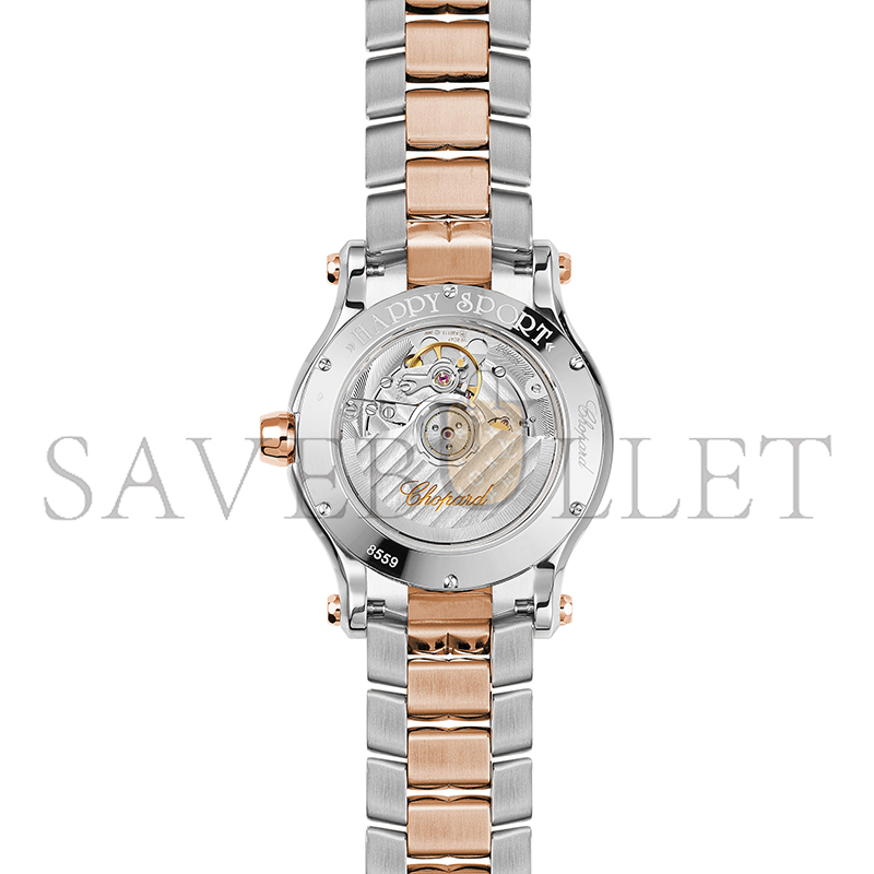 CHOPARD HAPPY SPORT 36 MM, AUTOMATIC, ETHICAL ROSE GOLD, LUCENT STEEL™, DIAMONDS 278559-6004 CHOPARD HAPPY SPORT 36 MM, AUTOMATIC, ETHICAL ROSE GOLD, LUCENT STEEL™, DIAMONDS 278559-6004
