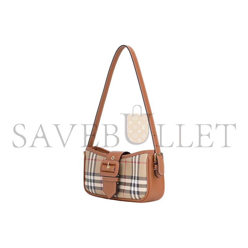 BURBERRY CHECK SLING BAG 8092074 (26*12*6cm)