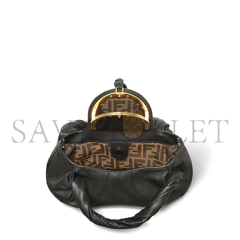 FENDI SPY SMALL BLACK LEATHER BAG 8BR838AYCTF0KUR (32*18*12cm) FENDI SPY SMALL BLACK LEATHER BAG 8BR838AYCTF0KUR (32*18*12cm)