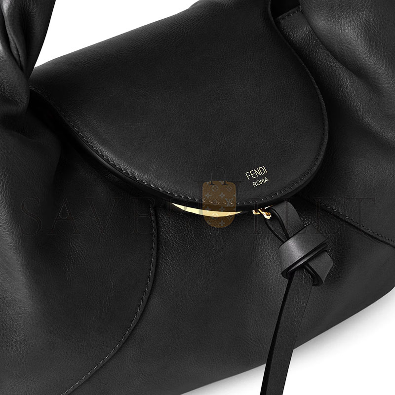 FENDI SPY SMALL BLACK LEATHER BAG 8BR838AYCTF0KUR (32*18*12cm) FENDI SPY SMALL BLACK LEATHER BAG 8BR838AYCTF0KUR (32*18*12cm)