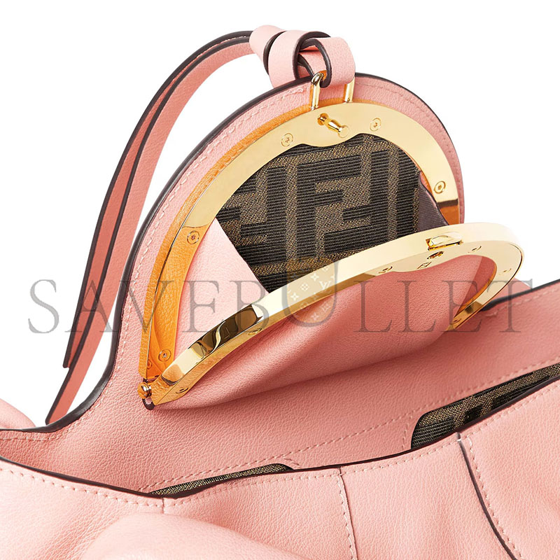 FENDI SPY SMALL PINK LEATHER BAG 8BR838AYCTF13VM (32*18*12cm)
