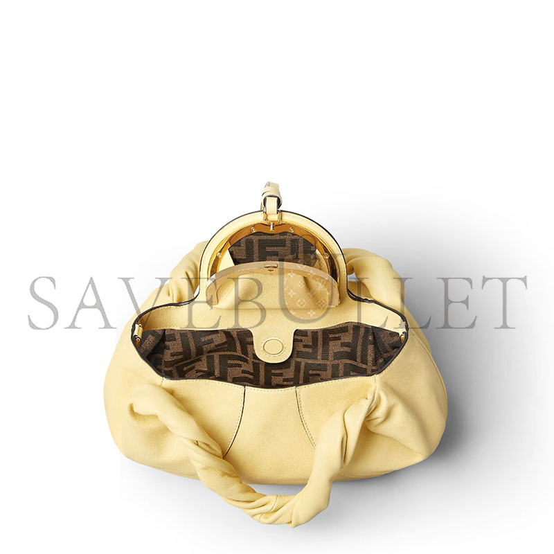 FENDI SPY SMALL YELLOW LEATHER BAG 8BR838AYCTF1NPV (32*18*12cm) FENDI SPY SMALL YELLOW LEATHER BAG 8BR838AYCTF1NPV (32*18*12cm)
