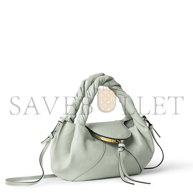 FENDI SPY SMALL MATCHA GREEN LEATHER BAG 8BR838AYCTF1SK5 (32*18*12cm) FENDI SPY SMALL MATCHA GREEN LEATHER BAG 8BR838AYCTF1SK5 (32*18*12cm)