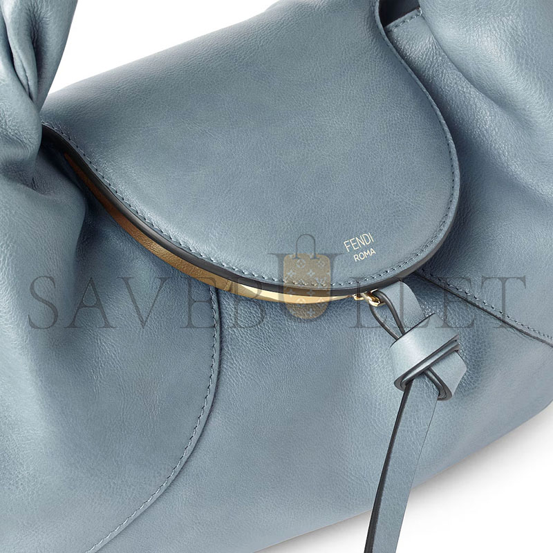 FENDI SPY SMALL MERCURY BLUE LEATHER BAG 8BR838AYCTF1UJC (32*18*12cm) FENDI SPY SMALL MERCURY BLUE LEATHER BAG 8BR838AYCTF1UJC (32*18*12cm)