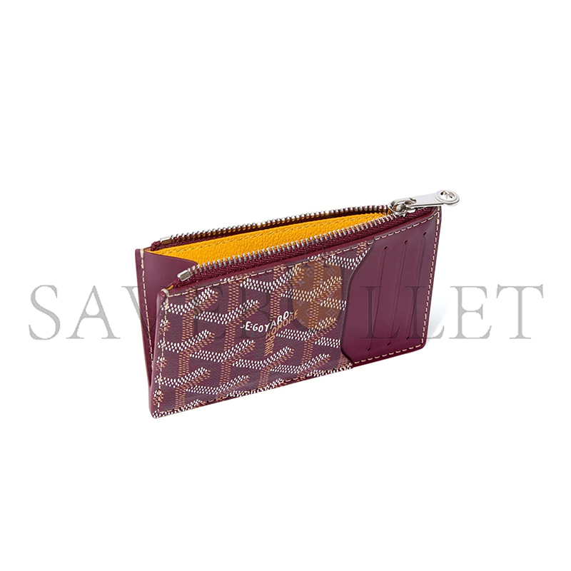 GOYARD BOURBON ZIPPED CARD HOLDER BOURBOPMLTY33CL33P (12.5*8.4*1cm)