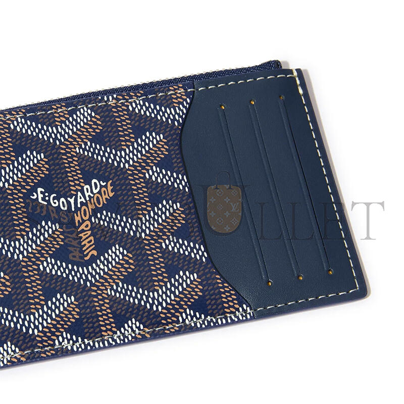 GOYARD BOURBON ZIPPED CARD HOLDER BOURBOPMLTY12CL12P (12.5*8.4*1cm)
