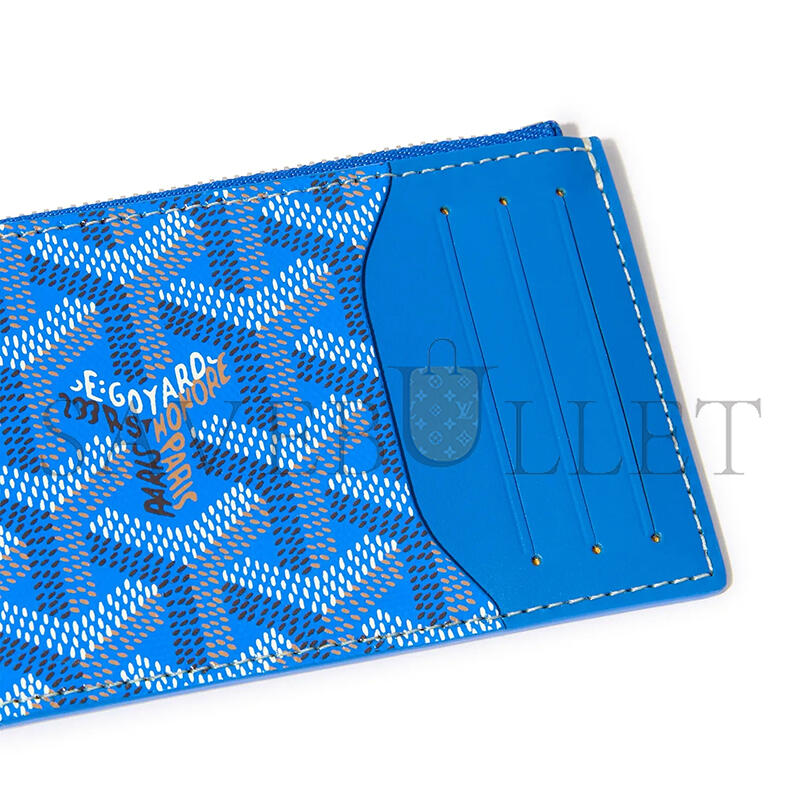 GOYARD BOURBON ZIPPED CARD HOLDER BOURBOPMLTY10CL10P (12.5*8.4*1cm)