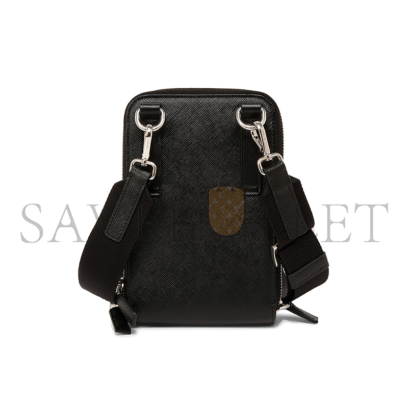 PRADA SAFFIANO LEATHER SMARTPHONE CASE 2ZH126 (18*11.5*4cm) 