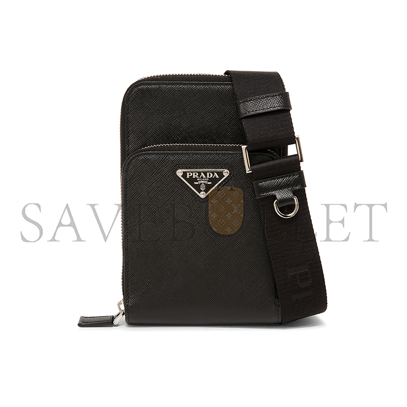 PRADA SAFFIANO LEATHER SMARTPHONE CASE 2ZH126 (18*11.5*4cm) 