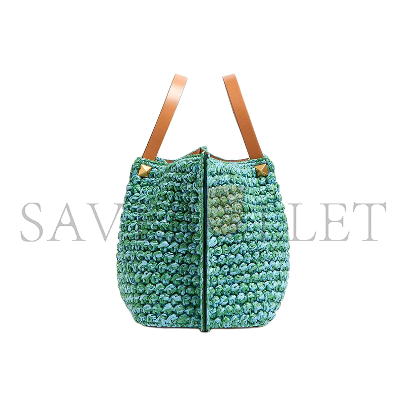 VALENTINO GARAVANI MEDIUM RAFFIA VLOGO SIGNATURE TOTE W2B0R44IEHQS3 (35*25*17cm)
