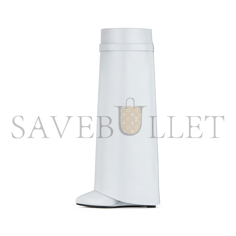 GIVENCHY SHARK LOCK BOOTS IN BOX LEATHER 365104