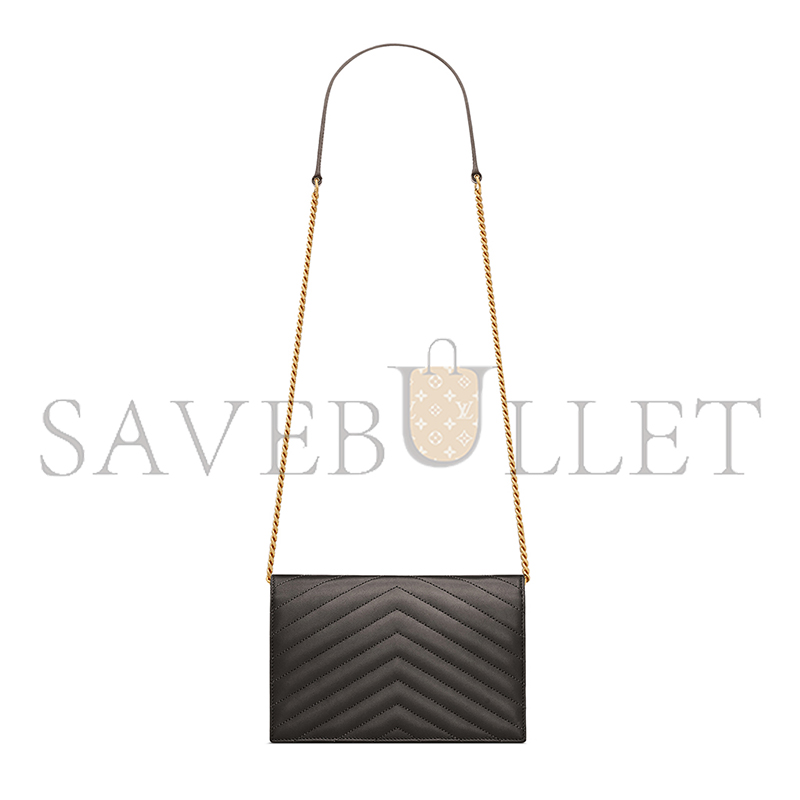 YSL CASSANDRE ENVELOPE CHAIN WALLET IN LAMBSKIN 857605AAA441997 (19*12.5*3.5cm)