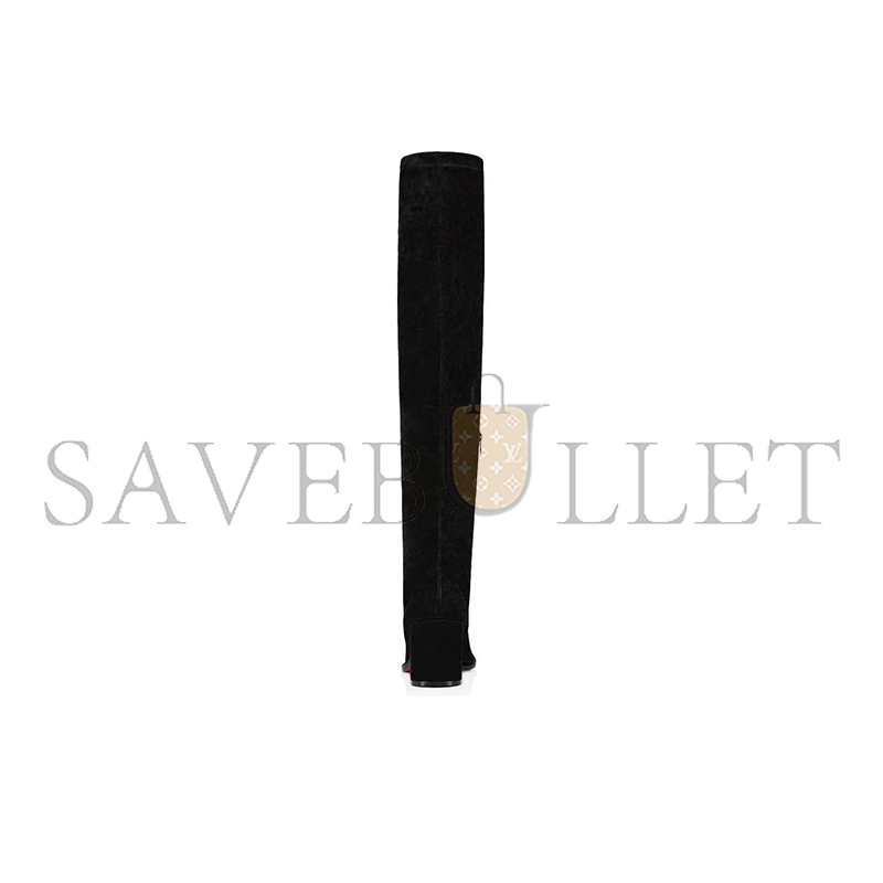 CHRISTIAN LOUBOUTIN CHUNKY HEELED HIGH BOOTS 