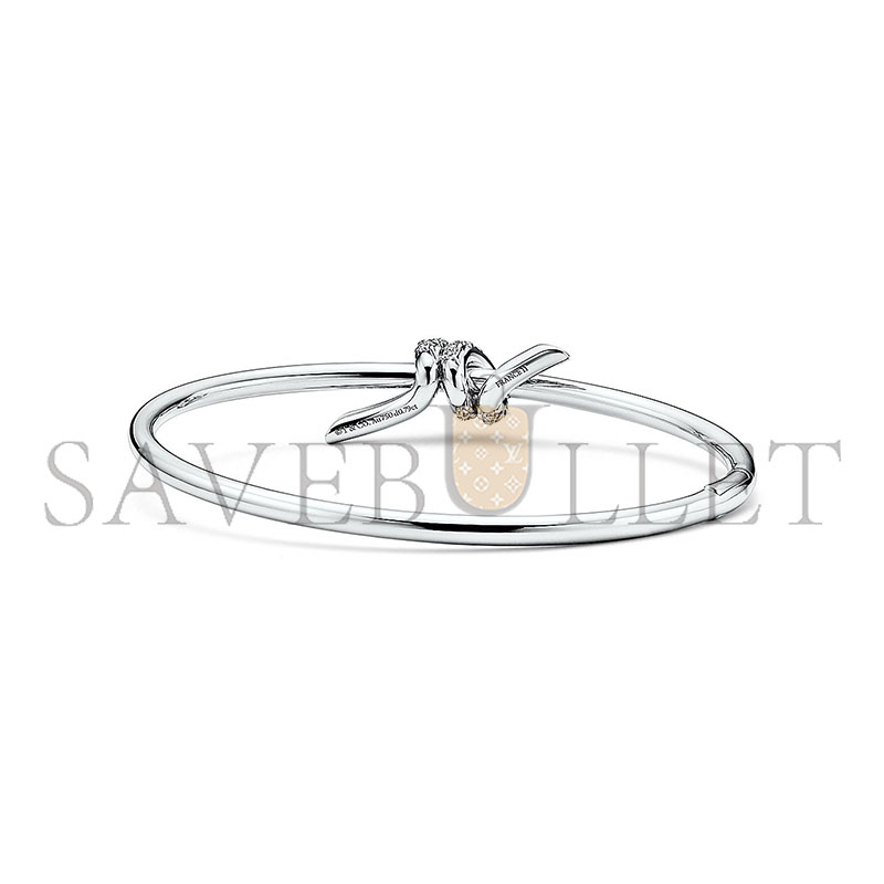 TIFFANY WIRE BANGLE IN WHITE GOLD WITH DIAMONDS 70300958