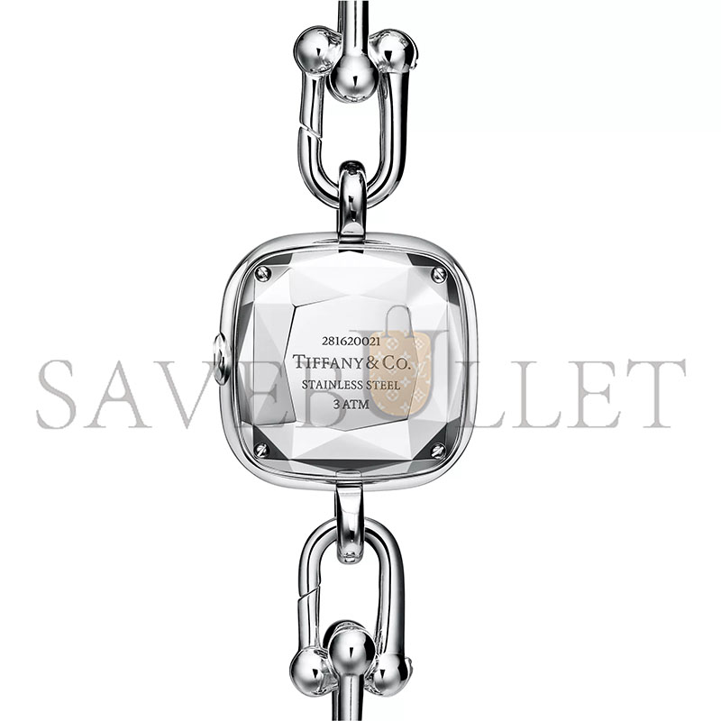 TIFFANY HARDWEAR WATCH IN STERLING SILVER AND STEEL WITH DIAMONDS 73331277