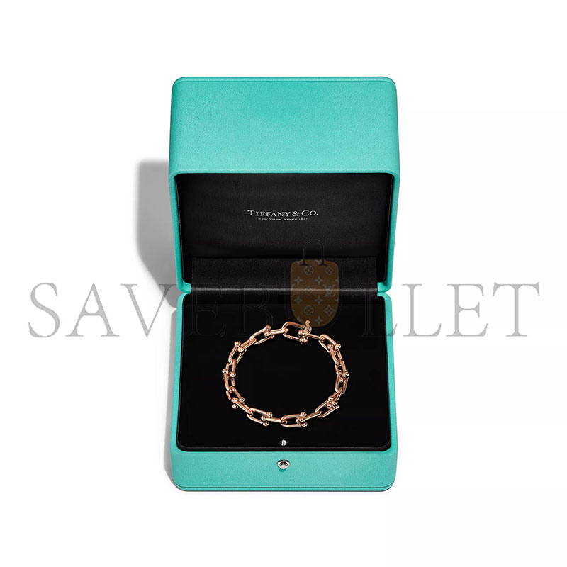 TIFFANY HARDWEAR MEDIUM LINK BRACELET IN ROSE GOLD 70881764
