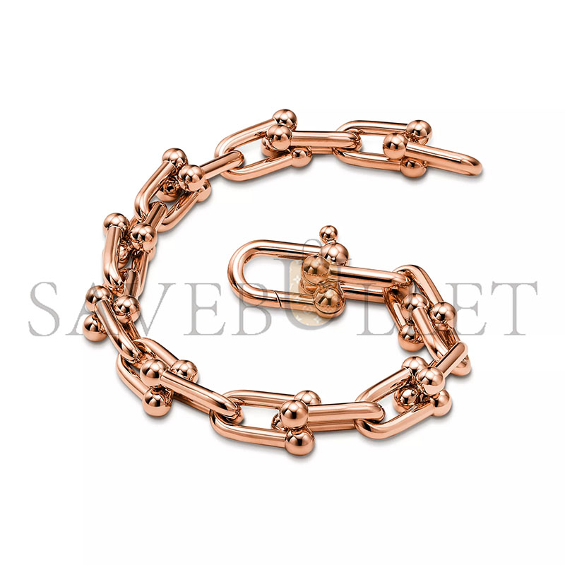 TIFFANY HARDWEAR MEDIUM LINK BRACELET IN ROSE GOLD 70881764