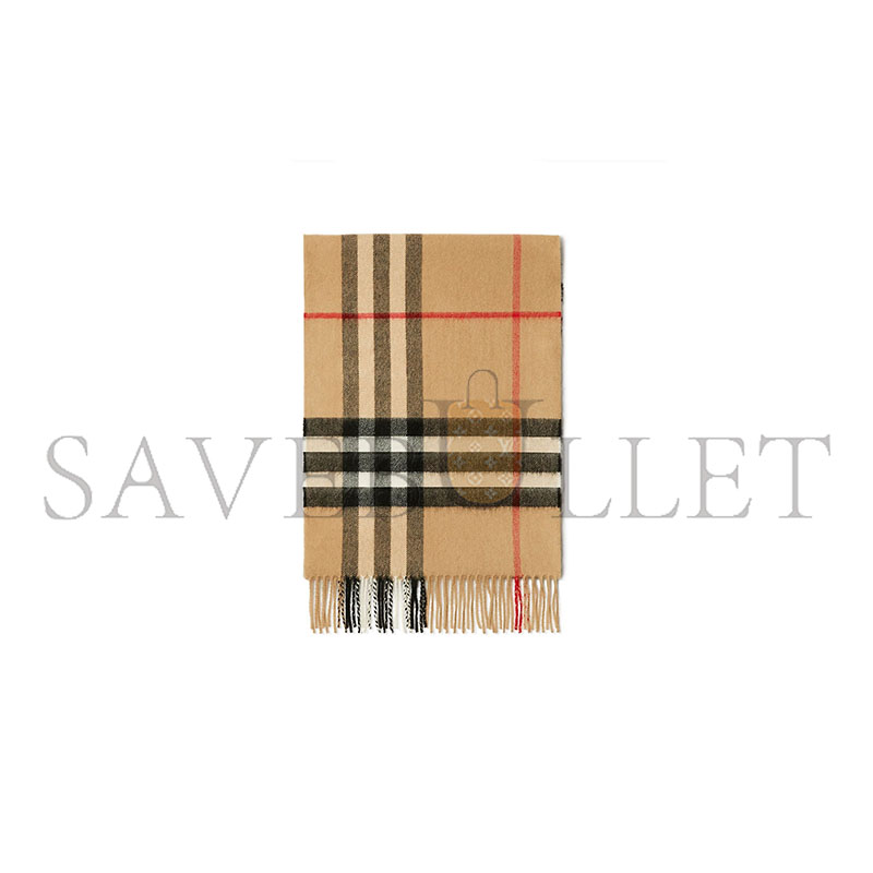 BURBERRY CHECK CASHMERE SCARF 80765761 (168*30cm)