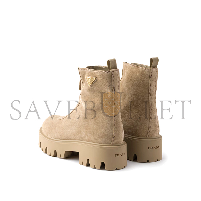 PRADA SUEDE BOOTIES WITH ZIP 1T328O PRADA SUEDE BOOTIES WITH ZIP 1T328O