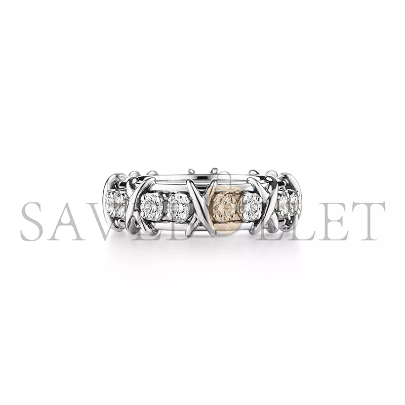 TIFFANY SIXTEEN STONE BY TIFFANY RING IN PLATINUM WITH DIAMONDS 19186555