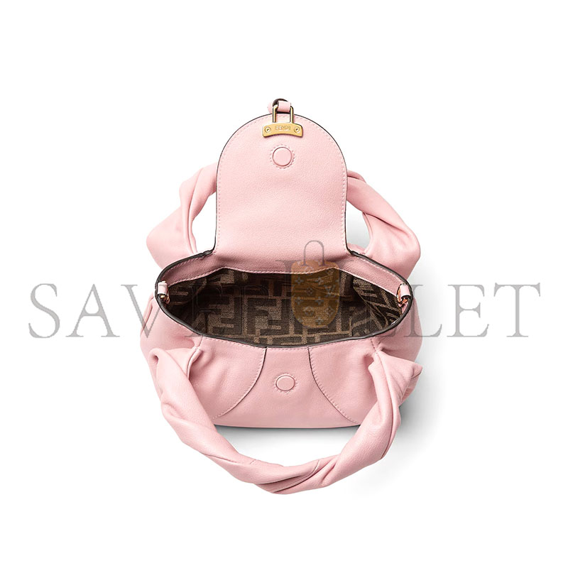 FENDI MINI FENDI SPY LIGHT PINK LEATHER MINI BAG 8BS110AYCTF1CJY (15*12.5*11cm)