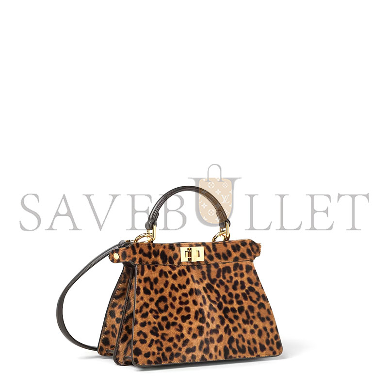 FENDI PEEKABOO ISEEU PETITE PRINTED CAVALLINO CALFSKIN BAG 8BN335AYD4F0A6E (20*15.5*11cm)