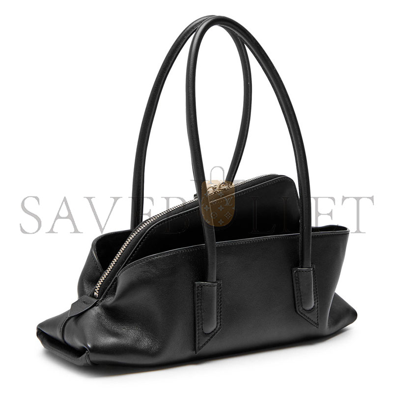 THE ATTICO LA PASSEGGIATA SMALL LEATHER SHOULDER BAG 45841_BLAC (34*18*10cm)