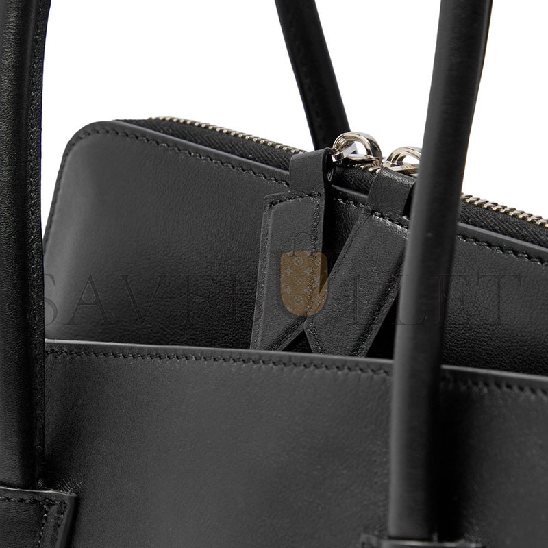 THE ATTICO LA PASSEGGIATA SMALL LEATHER SHOULDER BAG 45841_BLAC (34*18*10cm)